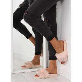 Chaussons roses avec fourrure zy383-007-1 rose 2 Chaussons roses avec fourrure zy383-007-1 rose 2