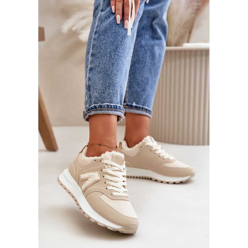 Baskets Femme, Chaussures De Sport, Doublées En Peau De Mouton, Beige Ciamara 2 Baskets Femme, Chaussures De Sport, Doublées En Peau De Mouton, Beige Ciamara 2