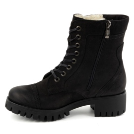 Olivier Bottes en cuir pour femmes, bottes d'hiver isolées, 272BB, noires 1