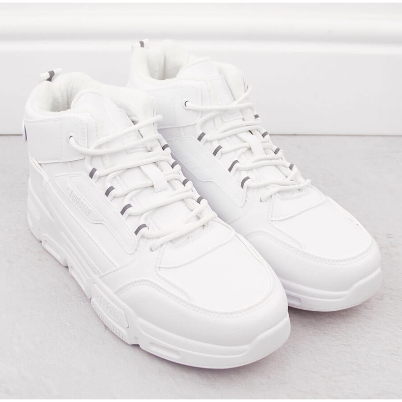 Chaussures de sport montantes isolées blanches pour homme Big Star OO174588 2