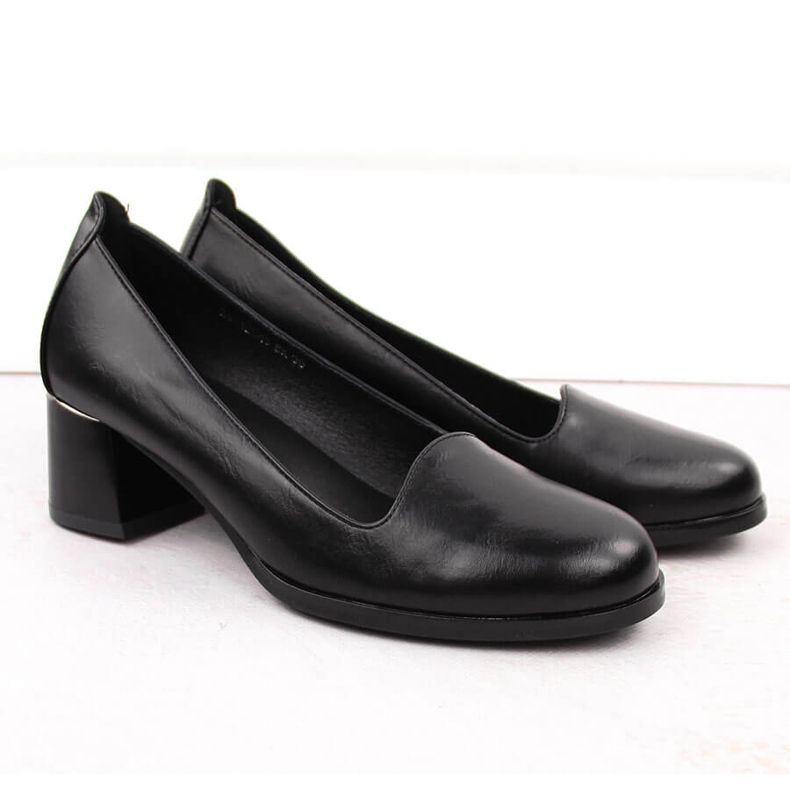 Chaussures à talons hauts noires pour femmes Potocki 12545 le noir 2 Chaussures à talons hauts noires pour femmes Potocki 12545 le noir 2
