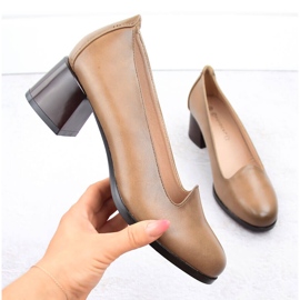 Chaussures à talons femme beiges Potocki 12545 1