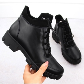 Bottines isolées noires pour femmes Jezzi RMR23123-1 le noir 1
