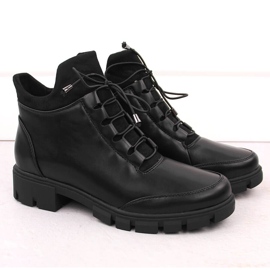 Bottines isolées noires pour femmes Jezzi RMR23123-1 2