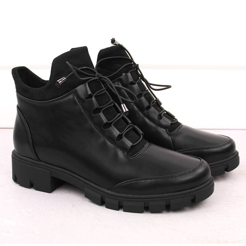 Bottines isolées noires pour femmes Jezzi RMR23123-1 le noir 2
