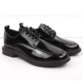 Chaussures femme en cuir verni noir Filippo DP6307/24 le noir 2