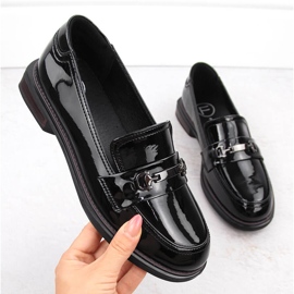 Chaussures femme en cuir verni noir Filippo DP6306/24 1