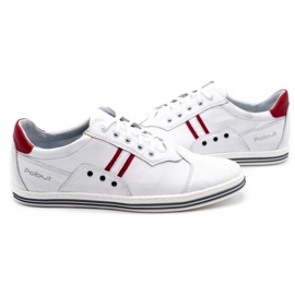 Polbut 1801L chaussures décontractées blanches pour hommes 3