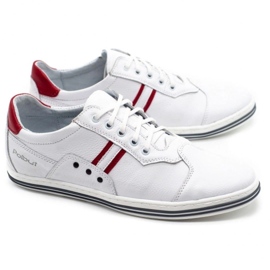 Polbut 1801L chaussures décontractées blanches pour hommes 2