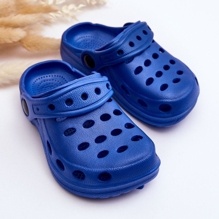 Chaussons en mousse Lucas enfants bleus 2