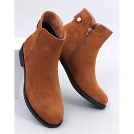 Bottines Chelsea classiques femme Beres Camel brun 1