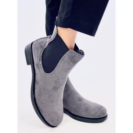 Bottines Chelsea en daim avec caoutchouc Terra Grey gris 4