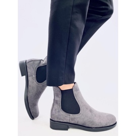 Bottines Chelsea en daim avec caoutchouc Terra Grey gris 3