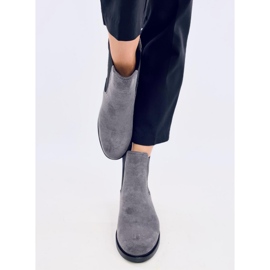 Bottines Chelsea en daim avec caoutchouc Terra Grey gris 2