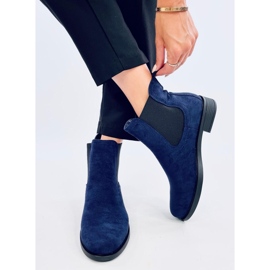 Bottines Chelsea en daim avec caoutchouc Terra Navy bleu 2