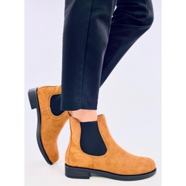 Bottines Chelsea en daim avec caoutchouc Terra Camel brun 4