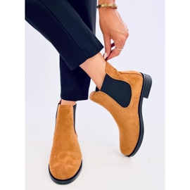 Bottines Chelsea en daim avec caoutchouc Terra Camel brun 3
