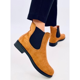 Bottines Chelsea en daim avec caoutchouc Terra Camel brun 5