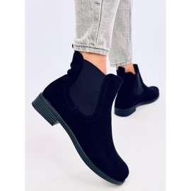 Bottines Chelsea en daim avec caoutchouc Terra Black le noir 5