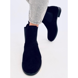 Bottines Chelsea en daim avec caoutchouc Terra Black le noir 2