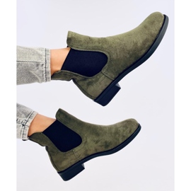 Bottines Chelsea en daim avec caoutchouc Terra Green vert 4