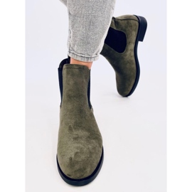 Bottines Chelsea en daim avec caoutchouc Terra Green vert 2