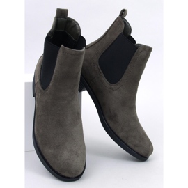 Bottines Chelsea en daim avec caoutchouc Terra Green vert 1