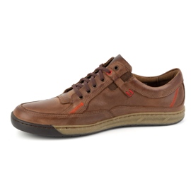 KOMODO Chaussures en cuir pour hommes Casual 932K marron brun 1 KOMODO Chaussures en cuir pour hommes Casual 932K marron brun 1