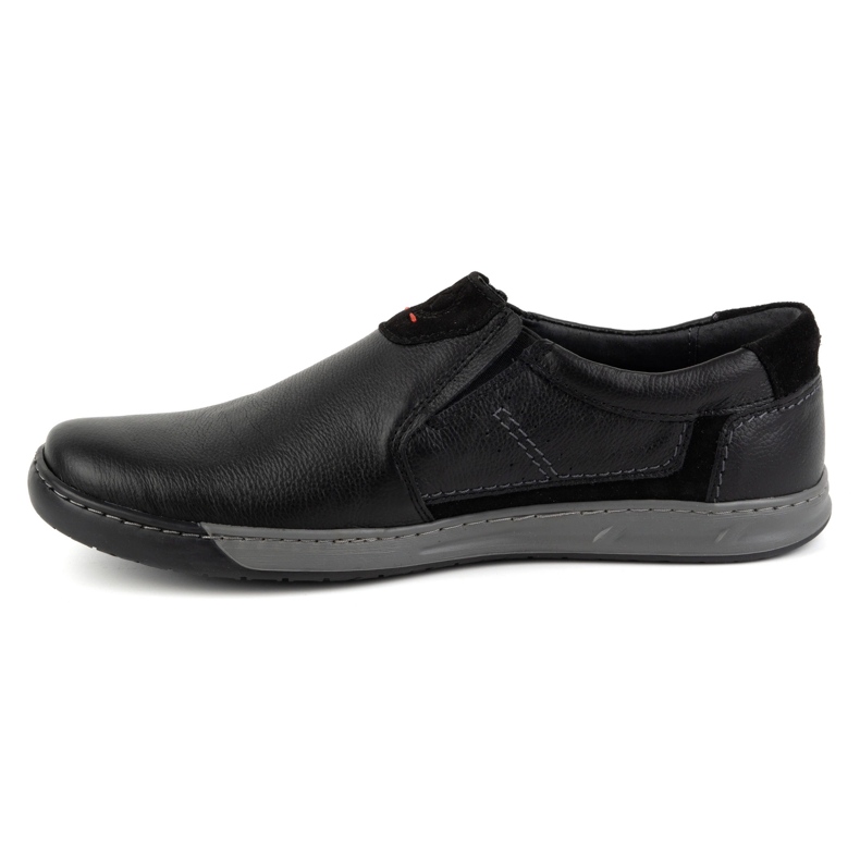 KOMODO Chaussures homme, mocassins en cuir 934K, noir 1