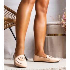 Mocassins Eleena beiges pour femme 1