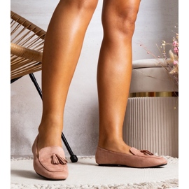 Ballerines en éco-daim rose Cillian 1