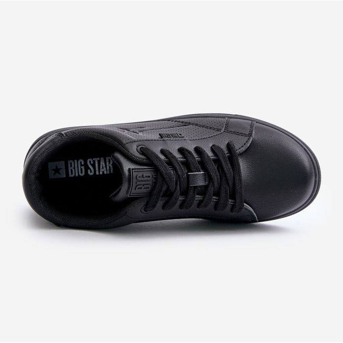 Baskets pour hommes en cuir écologique Big Star OO174021 Hi-Poly System noir 2