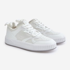 Baskets en cuir écologique pour hommes Big Star OO174003 Blanc blanche 1