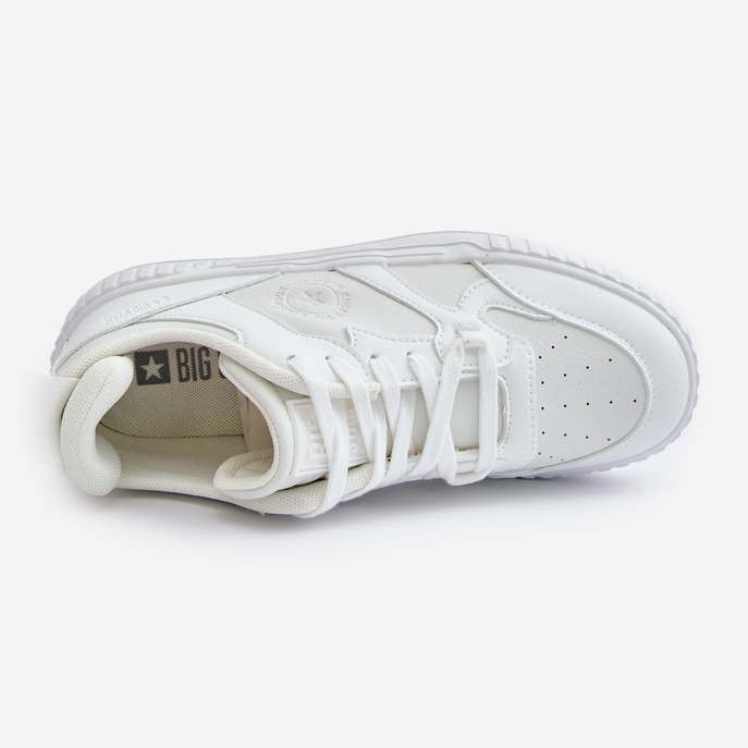 Baskets en cuir écologique pour hommes Big Star OO174003 Blanc blanche 2