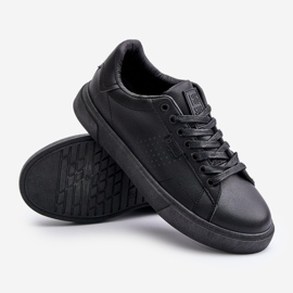 Baskets pour hommes en cuir écologique Big Star OO174117 Noir le noir 2