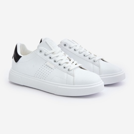 Baskets pour hommes en cuir écologique Big Star OO174115 Blanc blanche 1