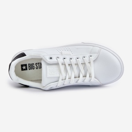 Baskets pour hommes en cuir écologique Big Star OO174115 Blanc 2