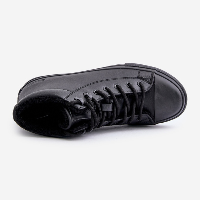 Baskets isolées pour hommes en cuir écologique Big Star OO174607 Noir le noir 2