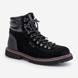 Bottes isolées en daim pour hommes Big Star OO174643 Hi-Poly System noir le noir 9