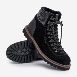 Bottes isolées en daim pour hommes Big Star OO174643 Hi-Poly System noir le noir 3