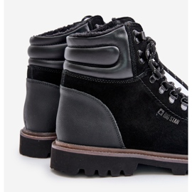 Bottes isolées en daim pour hommes Big Star OO174643 Hi-Poly System noir le noir 7