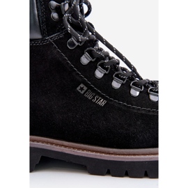 Bottes isolées en daim pour hommes Big Star OO174643 Hi-Poly System noir le noir 5