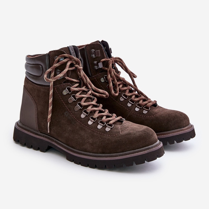 Bottes isolées en daim pour hommes Big Star OO174644 Hi-Poly System marron brun 1