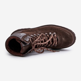 Bottes isolées en daim pour hommes Big Star OO174644 Hi-Poly System marron brun 2