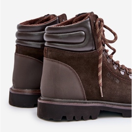Bottes isolées en daim pour hommes Big Star OO174644 Hi-Poly System marron brun 6