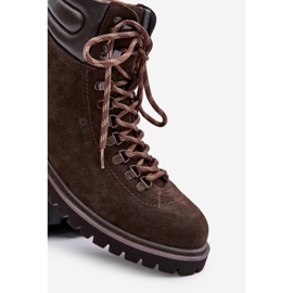 Bottes isolées en daim pour hommes Big Star OO174644 Hi-Poly System marron brun 5