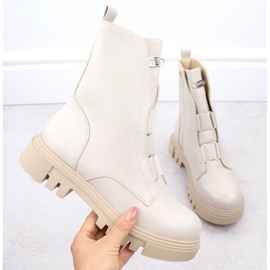 Bottines Jezzi sur la plateforme W RMR2150-19 JEZ434B blanche 1