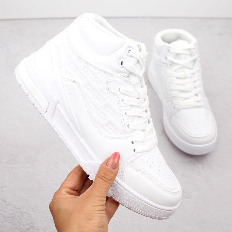 Chaussures de sport hautes Big Star OO274A535 blanc 1