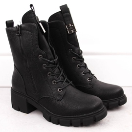 Bottes S.DASZYŃSKI pour femme noir 2