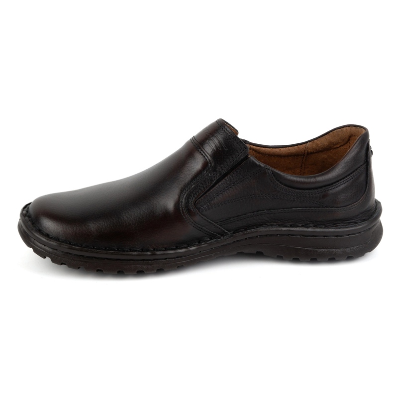 Olivier Chaussures en cuir pour hommes 759MP marron foncé brun 1